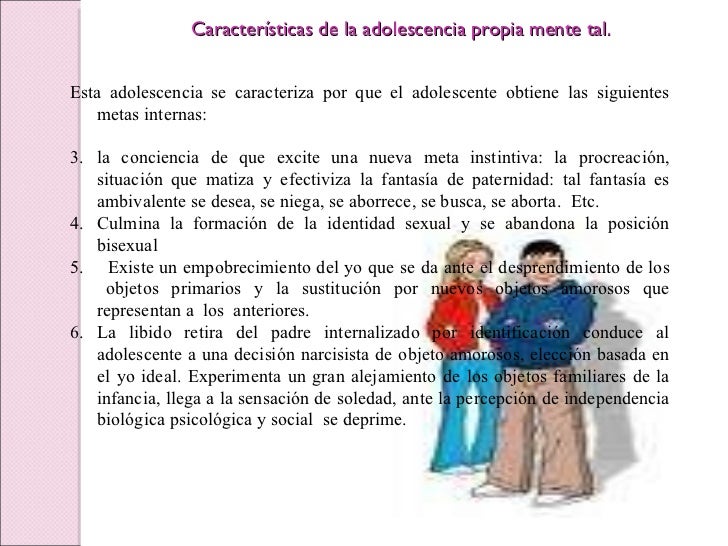 desarrollo de la personalidad del adolescente
