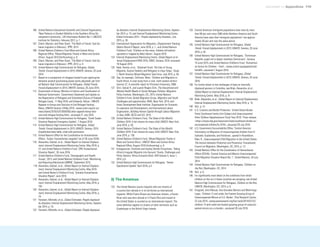 Uprooted >> Appendices 119
106 	 United Nations Educational Scientific and Cultural Organization,
‘New Patterns in Student Mobility in the Southern Africa De-
velopment Community’, UIS Information Bulletin No.7, UNESCO
Institute for Statistics, February 2012, p. 1.
107 	 Cherti, Myriam, and Peter Grant, ‘The Myth of Transit: Sub-Sa-
haran migration in Morocco’, IPPR, 2013.
108 	 United Nations Children's Fund West and Central Africa
Regional Office, ‘Mixed Migration Trends in West and Central
Africa’, August 2016 (forthcoming), p. 8.
109 	 Cherti, Myriam, and Peter Grant, ‘The Myth of Transit: Sub-Sa-
haran migration in Morocco’, IPPR, 2013, p. 4.
110 	 United Nations High Commissioner for Refugees, Global
Trends: Forced displacement in 2015, UNHCR, Geneva, 20 June
2016.
111 	 Based on a comparison of refugees hosted to per capita gross
domestic product (purchasing power parity adjusted), per Unit-
ed Nations High Commissioner for Refugees, Global Trends:
Forced displacement in 2015, UNHCR, Geneva, 20 June 2016.
112 	 Government of Kenya, Ministry of Interior and Coordination of
National Government, ‘Government Statement and Update on
the Repatriation of Refugees and Scheduled Closure of Dadaab
Refugee Camp’, 11 May 2016; and Edwards, Adrian, ‘UNHCR
Appeals to Kenya over Decision to End Refugee Hosting’,
News, UNHCR Geneva, 9 May 2016, <www.unhcr.org/en-us/
news/latest/2016/5/5730b5f36/unhcr-appeals-kenya-deci-
sion-end-refugee-hosting.html>, accessed 21 July 2016.
113 	 United Nations High Commissioner for Refugees, ‘South Sudan
Situation Regional Emergency Update’, 7 August 2016.
114 	 United Nations High Commissioner for Refugees, Global
Trends: Forced displacement in 2015, UNHCR, Geneva, 2016.
Unpublished data table, cited with permission.
115 	 United Nations Office for the Coordination for Humanitarian
Affairs, ‘Sudan: Humanitarian snapshot’ (as of 30 June 2016).
116 	 Alexandra, Gabriel, et al., Global Report on Internal Displace-
ment, Internal Displacement Monitoring Centre, May 2016, p.
27; and United Nations Children’s Fund, ‘DRC Humanitarian
Situation Report’, 30 June 2016.
117 	 United Nations Children’s Fund, ‘Demographic and Health
Survey’, 2013; and United Nations Children’s Fund, ‘Monitoring
and Reporting Mechanism (MRM)’, September 2015.
118 	Alexandra, Gabriel, et al., Global Report on Internal Displace-
ment, Internal Displacement Monitoring Centre, May 2016
and United Nation’s Children’s Fund, ‘Somalia Humanitarian
Situation Report’ June 2016.
119 	 Alexandra, Gabriel, et al., Global Report on Internal Displace-
ment, Internal Displacement Monitoring Centre, May 2016, p.
102.
120 	 Alexandra, Gabriel, et al., Global Report on Internal Displace-
ment, Internal Displacement Monitoring Centre, May 2016, p.
10.
121 	 Yonetani, Michelle, et al., Global Estimates: People displaced
by disasters, Internal Displacement Monitoring Centre, Septem-
ber 2014, p. 16.
122 	 Yonetani, Michelle, et al., Global Estimates: People displaced
by disasters, Internal Displacement Monitoring Centre, Septem-
ber 2014, p. 15; and Internal Displacement Monitoring Centre,
Global Estimates 2015 – People displaced by disasters, July
2015, p. 30.
123 	 International Organization for Migration, Displacement Tracking
Matrix Round X Report, June 2016, p. 1.; and United Nations
Children’s Fund, ‘Children on the move, children left behind:
uprooted or trapped by Boko Haram’, August 2016.
124 	 Internal Displacement Monitoring Centre, Global Report on In-
ternal Displacement GRID 2016, IDMC, Geneva, 2016, accessed
18 August 2016.
125 	 Naik, Asmita, et al., ‘Detained Youth: The Fate of Young
Migrants, Asylum Seekers and Refugees in Libya Today’, Study
1, North America Mixed Migration Task Force, July 2015, p. 50.
126 	 See, for example, Collinson, Mark, ‘Children and Migration in
South Africa: A case study from a rural, north eastern district
(version 2)’, A scientific report for Princeton University, 2008.
127 	 Sirin, Selcuk R., and Lauren Rogers-Sirin, The Educational and
Mental Health Needs of Syrian Refugee Children, Migration
Policy Institute, Washington, DC, 2015; United Nations
Children’s Fund, Global Migration Group, Migration and Youth:
Challenges and opportunities, GMG, New York, 2014; and
Asian Development Bank Institute, Organisation for Economic
Co-operation and Development, and International Labour
Organization, Building Human Capital through Labour Migration
in Asia, ADBI, OECD and ILO, 2015.
128 	 United Nations Children’s Fund, The State of the World’s
Children 2016: A fair chance for every child, UNICEF, New York,
June 2016, p. 93.
129 	 United Nations Children’s Fund, The State of the World’s
Children 2016: A fair chance for every child, UNICEF, New York,
June 2016, p. 136.
130 	 United Nations Children’s Fund, ‘Mixed Migration Trends in
West and Central Africa’, UNICEF West and Central Africa
Regional Office, August 2016 (forthcoming), p. 8.
131 	 Karagueuzian, Charlotte and Audrey Verdier-Chouchane, ‘Taking
Africa’s Irregular Migrants into Account: Trends, Challenges and
Policy Options’ Africa Economic Brief, AEB Volume 5, Issue 1,
2014, p.5.
132 	 United Nations High Commissioner for Refugees, ‘Yemen
Operational Update’ April 2016, p.3.
3| The Americas
133 	 The United Nations counts migrants who are citizens of
a country born abroad or in its territories as international
migrants. While Puerto Ricans are American citizens, a Puerto
Rican who was born abroad or in Puerto Rico and moved to
the United States is counted as an international migrant. The
same definition applies to citizens of other territories such as
Guadeloupe or the British Virgin Islands.
134 	 Central American immigrant populations have risen by more
than 80 per cent since 2000 while Northern America and South
America have seen their immigrant populations’ rise approxi-
mately 30 per cent over the same period.
135 	 United Nations High Commissioner for Refugees, Global
Trends: Forced displacement in 2015, UNHCR, Geneva, 20 June
2016, p. 62.
136 	 United Nations High Commissioner for Refugees, “Dominican
Republic urged not to deport stateless Dominicans”, Geneva,
19 June 2015; and United Nations Children’s Fund, ‘Humanitari-
an Action for Children – Haiti’, <www.unicef.org/appeals/haiti.
html#4>, accessed 7 August 2016.
137 	 United Nations High Commissioner for Refugees, Global
Trends: Forced displacement in 2015, UNHCR, Geneva, 20 June
2016.
138 	 For further detail on the challenges of data on internally
displaced persons in Colombia, see Bilak, Alexandra, et al.,
Global Report on Internal Displacement, Internal Displacement
Monitoring Centre, May 2016, p. 41.
139 	 Bilak, Alexandra, et al., Global Report on Internal Displacement,
Internal Displacement Monitoring Centre, May 2016, p. 15.
140 	 Ibid., p. 31.
141 	 U.S. Customs and Border Protection, ‘United States Border
Patrol Southwest Family Unit Subject and Unaccompanied
Alien Children Apprehensions Fiscal Year 2016’, Press release,
<https://www.cbp.gov/newsroom/stats/southwest-border-un-
accompanied-children/fy-2016>, accessed 28 July 2016.
142 	 U.S. Government Accountability Office, ‘Central America:
Information on Migration of Unaccompanied children from EI
Salvador, Guatemala, and Honduras’, quoted in Rosenblum,
Marc R., Unaccompanied Child Migration to the United States:
The tension between Protection and Prevention, Transatlantic
Council on Migration, Washington, DC, 2015, p. 13.
143 	 United Nations Office for the Coordination of Humanitarian
Affairs (OCHA), ‘Central America and Mexico Unaccompanied
Child Migration Situation Report No. 1’, United Nations, 29 July
2014.
144 	 United Nations High Commissioner for Refugees, Children on
the Run, Washington, DC, 2014 .
145 	 Ibid., p. 6.
146 	 For significantly more detail on the conditions from which
children on the run in these countries are escaping, see United
Nations High Commissioner for Refugees, Children on the Run,
UNHCR, Washington, DC, 2014, p. 6.
147 	 Krogstad, Jens Manuel, Ana Gonzalez-Barrera and Mark Hugo
Lopez, ‘Children 12 and under Are Fastest Growing Group of
Unaccompanied Minors at U.S. Border’, Pew Research Centre,
22 July 2014, <www.pewresearch.org/fact-tank/2014/07/22/
children-12-and-under-are-fastest-growing-group-of-unaccom-
panied-minors-at-u-s-border>, accessed 28 July 2016.
 