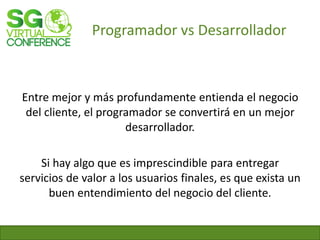 Desarrolladores o programadores | PDF