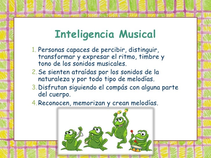 Resultado de imagen para inteligencia musical caracteristicas