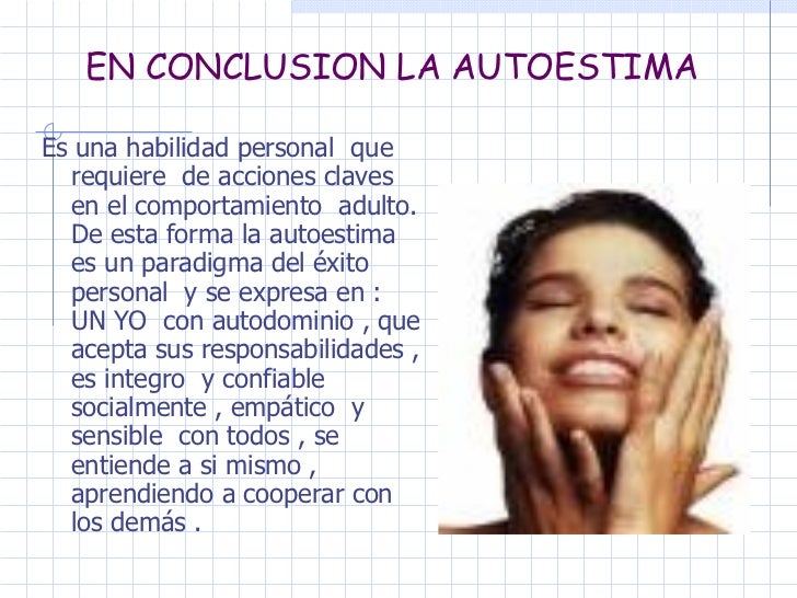 Conclusion Del Autoestima En Los Adolescentes www.slideshare.net
