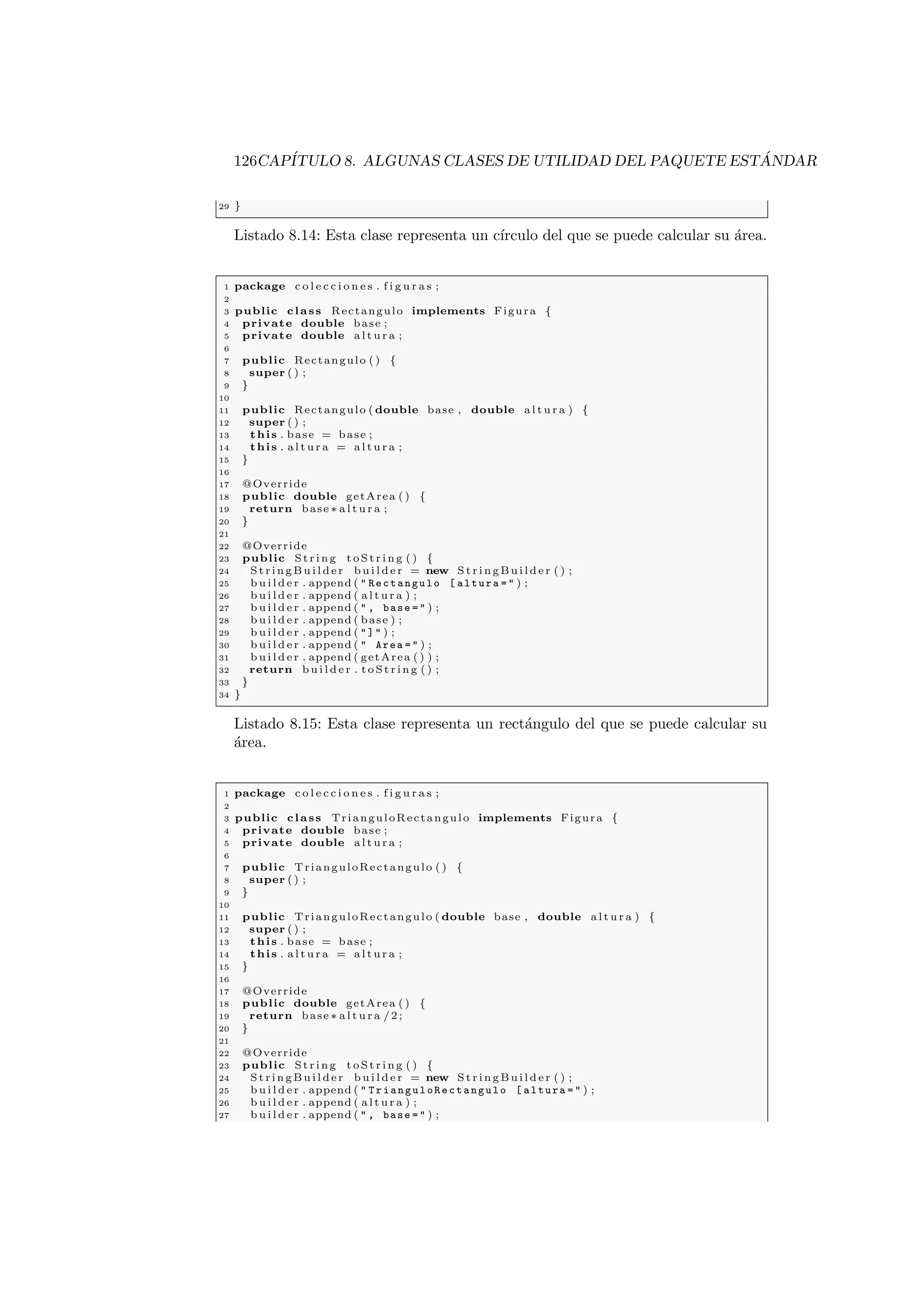 34 CAPITULO 2. CLASES 
Sintaxis 
Las variables de tipo primitivo se declaran de este modo: 
tipo nombre [ = valor inicial]; 
Ejemplo 1 : int hojas; 
Ejemplo 2 : float pi = 3.14f; //fjate en la f al final del numero 
Como ya hemos visto, las referencias en Java son la puerta de entrada a los 
objetos, las referencias me permiten acceder a los atributos y metodos de los 
objetos, el tipo de una referencia debe ser compatible con el tipo del objeto al 
que se re 