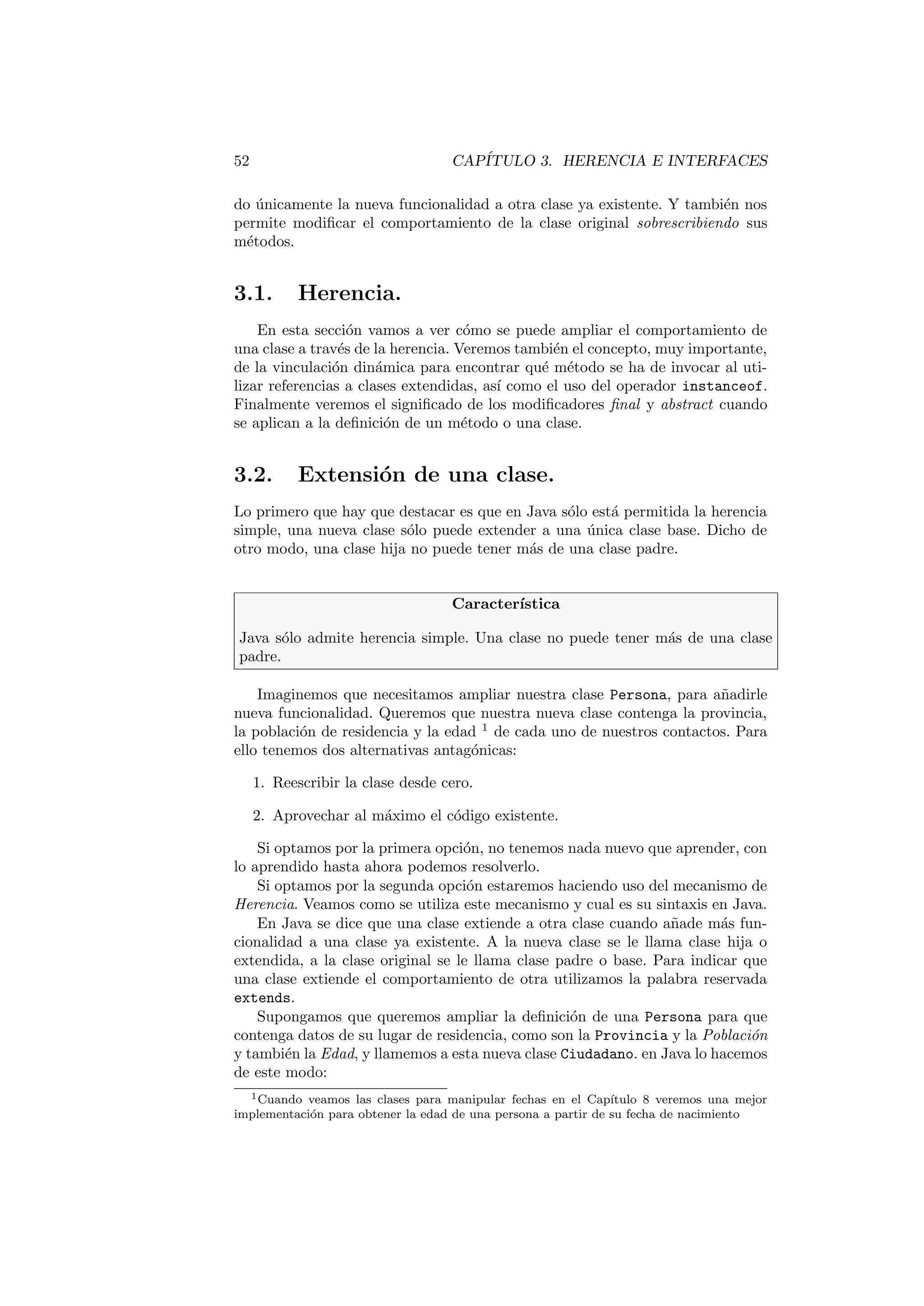 caciones en el codigo de de 