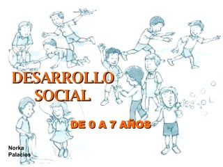 DESARROLLO SOCIAL DE 0 A 7 AÑOS Norka Palacios 