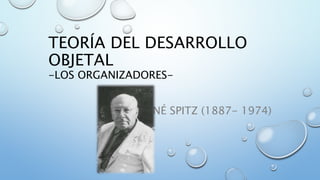TEORÍA DEL DESARROLLO
OBJETAL
-LOS ORGANIZADORES-
RENÉ SPITZ (1887- 1974)
 