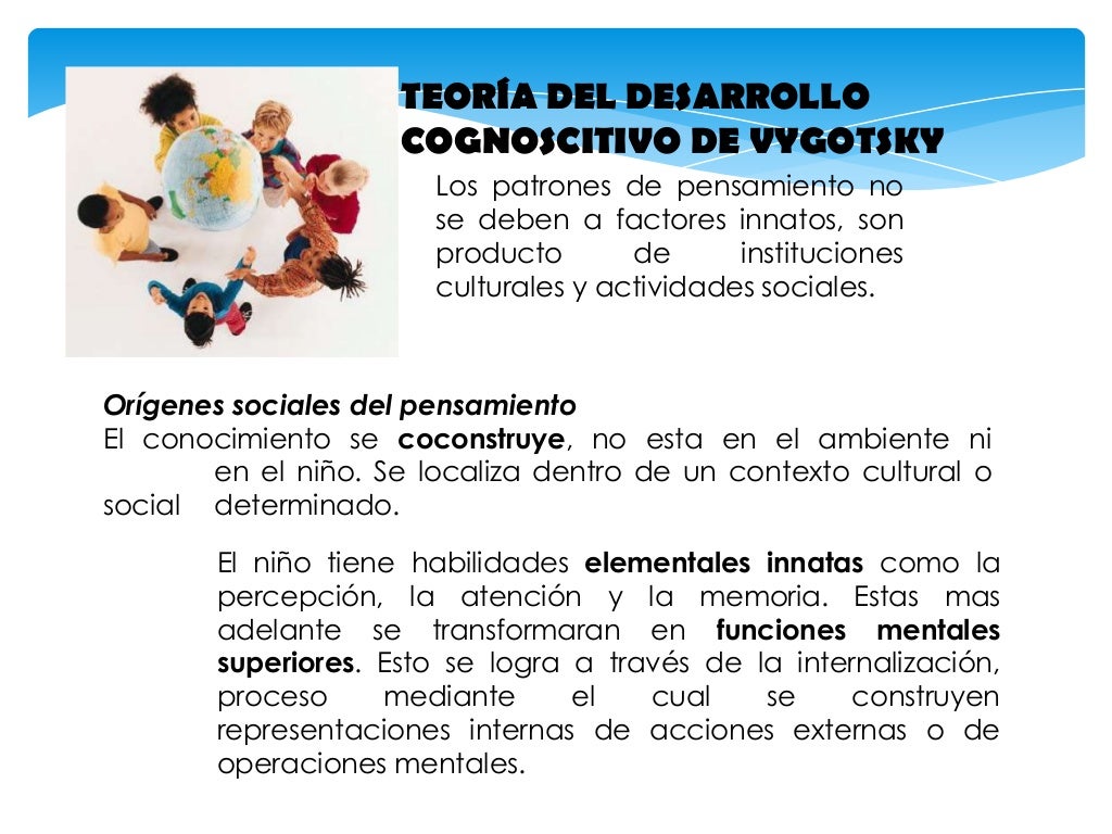 Desarrollo cognoscitivo Piaget y Vygotsky