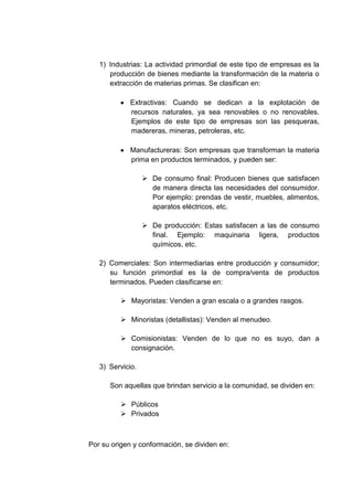 Desarrollo concepto de empresa