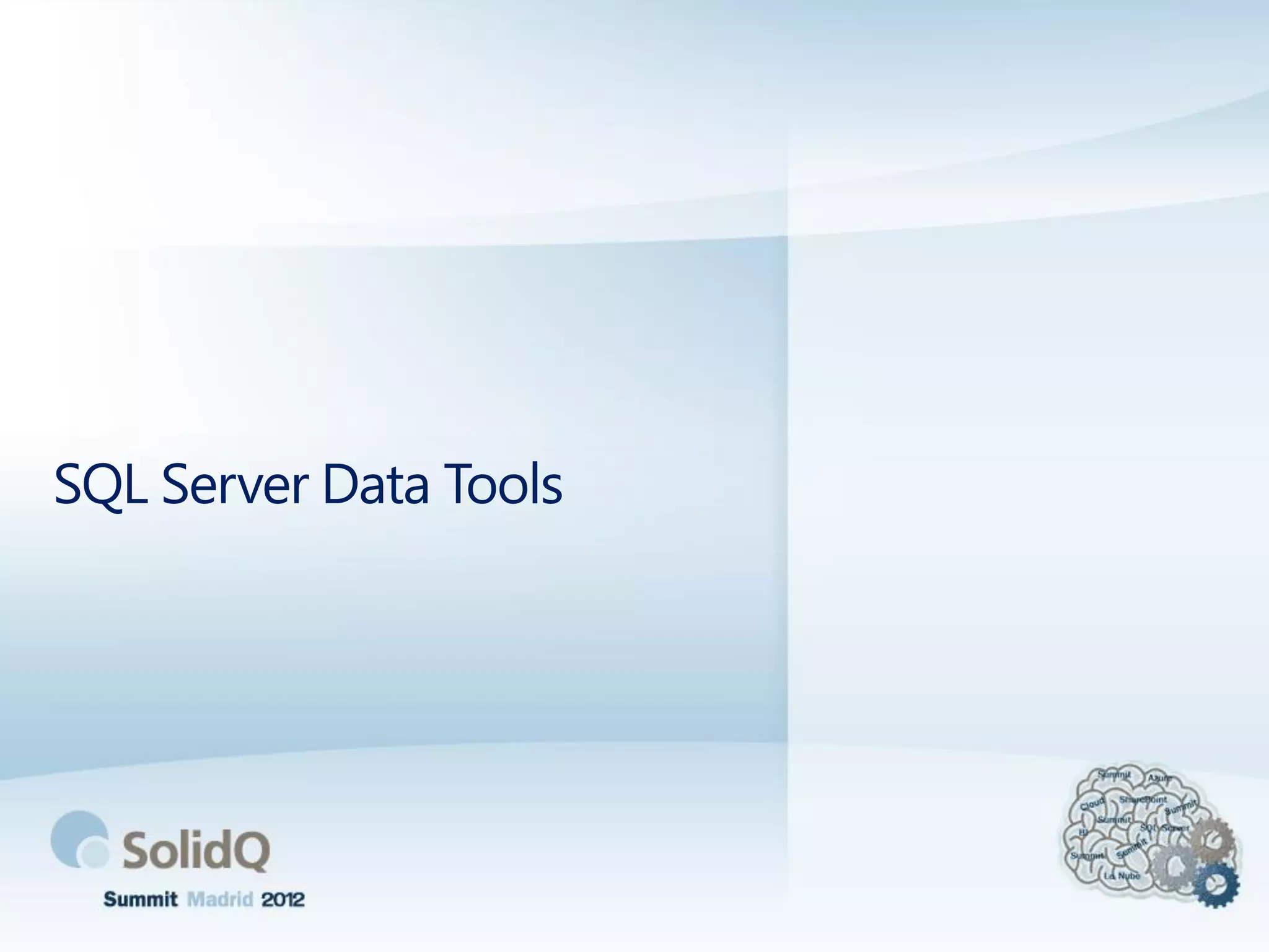 SQL Server Data Tools
 