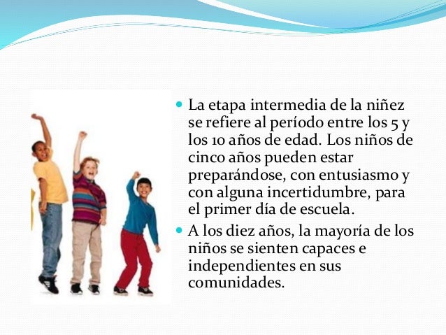 Desarrollo humano de 6 a 12 años.