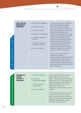 Experiencias   d e a pr e n d i z a j e p a r a e s t u d i a n t e s d e   Educación Secundaria




146
 