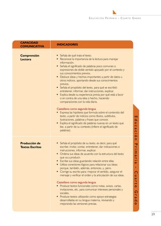 Educación Primaria - Cuarto Grado




                                    39
 