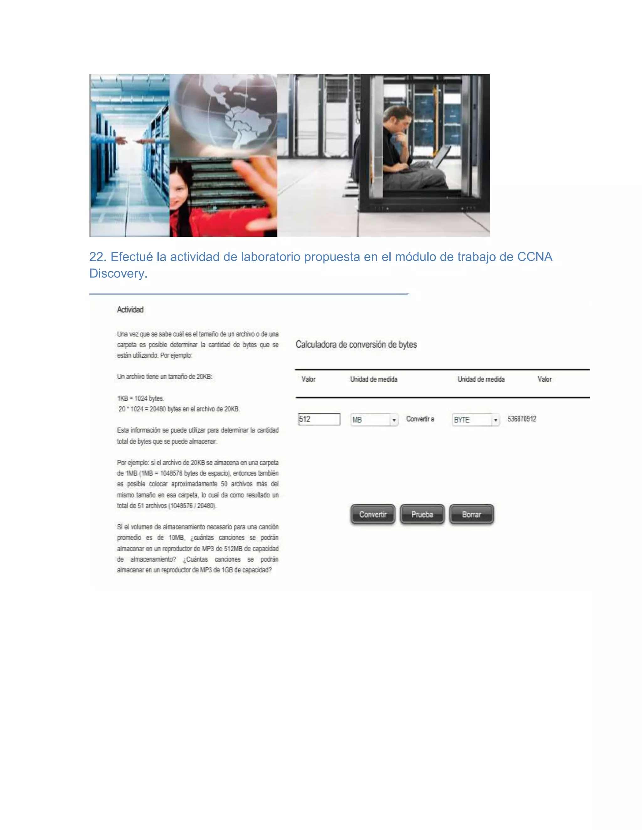 Desarrollo de ccna discovery