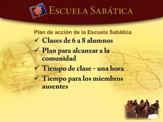 Desafíos básicos para terminar a obra4.  Ganancia de almas“La escuela sabática debería ser uno de los instrumentos más grandiosos y más eficaces para traer almas a Cristo.” Consejos sobre la obra de la Escuela Sabática, 10