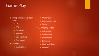Desarrollo de juegos | PPTX