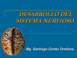 DESARROLLO DEL  SISTEMA NERVIOSO Mg. Santiago Cortez Orellana 