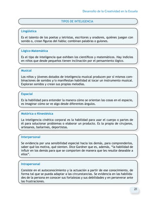 Desarrollo de la creatividad en la escuela | PDF