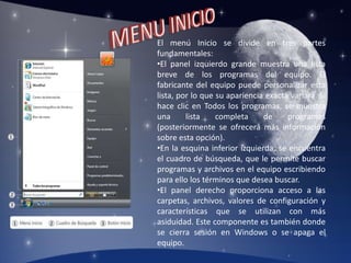 USO DE PROGRAMAStodas las tareas que realiza en el equipo requieren el uso de un programa. Por ejemplo, si desea dibujar una imagen, debe utilizar un programa para dibujar o pintar. Para escribir una carta, utiliza un programa de procesamiento de texto. Para explorar Internet, usa un programa denominado explorador web. Hay miles de programas disponibles para Windows.INICIO DE UN PROGRAMASALIR DEL PROGRAMACLIC EN BOTON CERRAR