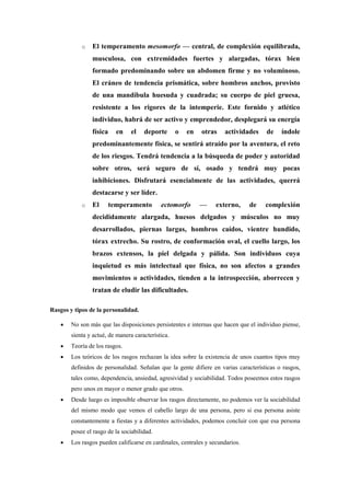 Desarrollo de la personalidad