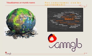 Nos conectamos  con las oportunidades Visualizamos un mundo nuevo  