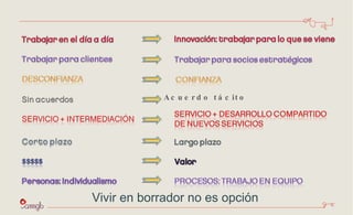 Acuerdo tácito Vivir en borrador no es opción 