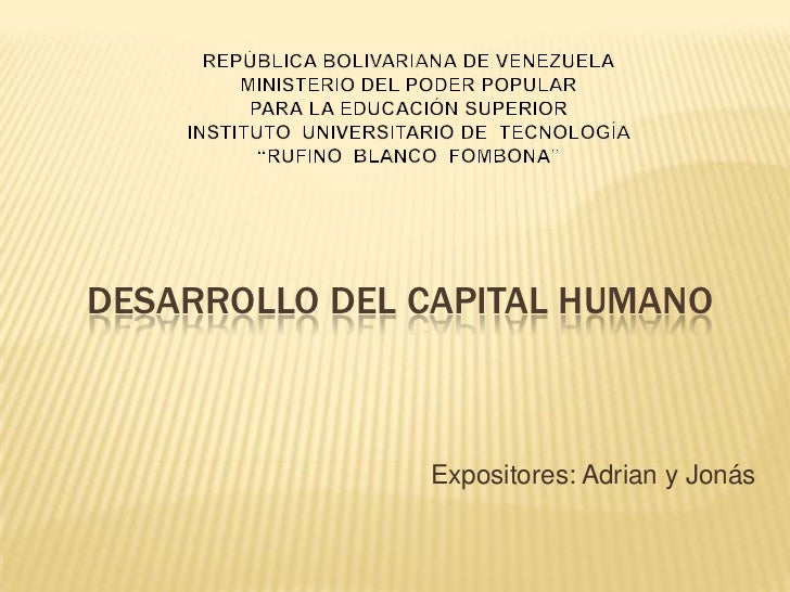Desarrollo Del Capital Humano