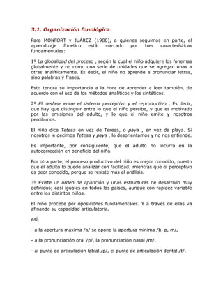 Desarrollo del lenguaje