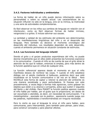 Desarrollo del lenguaje