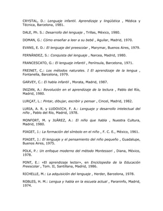 Desarrollo del lenguaje