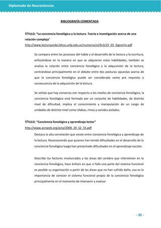 DESARROLLO DEL LENGUAJE Y LA CONCIENCIA FONOLOGICA | PDF