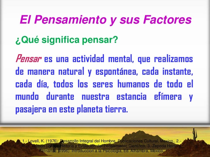 Desarrollo del pensamiento humano