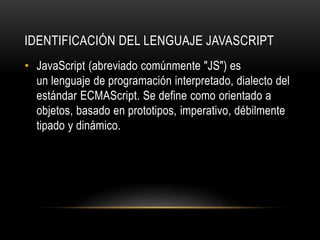 Desarrollo de paginas web dinamicas | PPTX