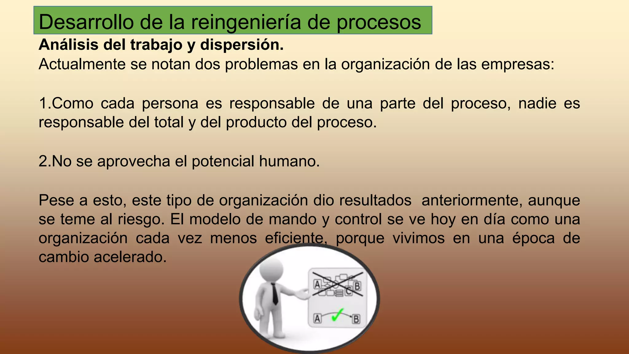 Desarrollo de reingenieria de procesos PPT