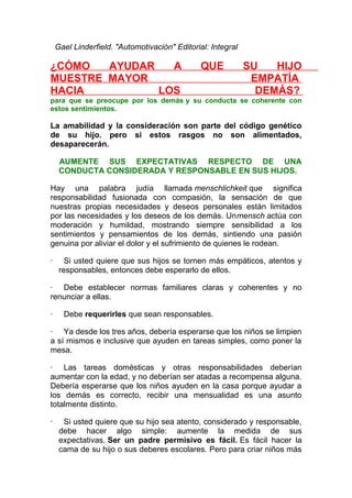 Desarrollo emocional