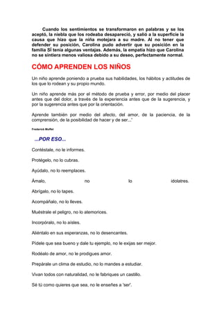 Desarrollo emocional