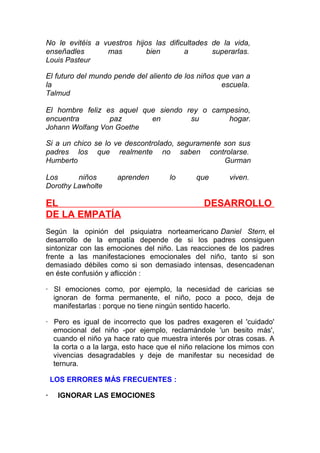 Desarrollo emocional