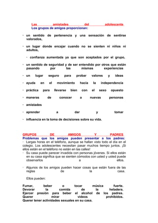 Desarrollo emocional