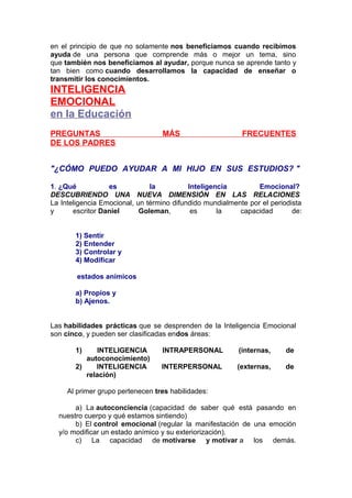 Desarrollo emocional