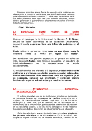 Desarrollo emocional