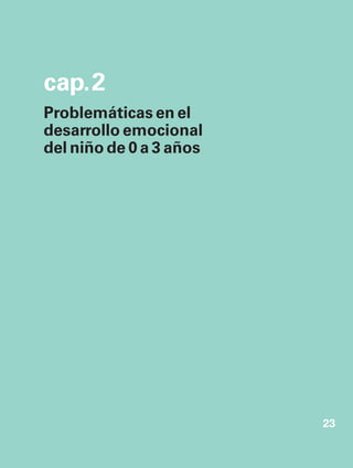 cap. 2
Problemáticas en el
desarrollo emocional
del niño de 0 a 3 años

23

 