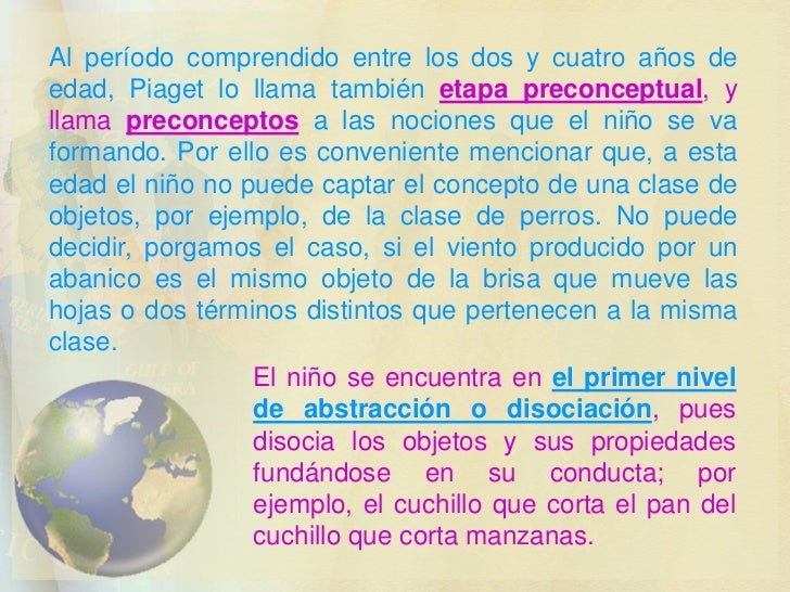 DESARROLLO INTELECTUAL SEGUN PIAGET