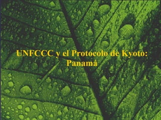 UNFCCC  y el   Protocolo de  K yoto: Panamá 