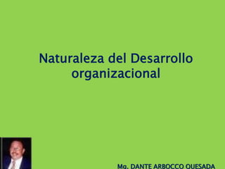Naturaleza del Desarrollo
organizacional

Mg. DANTE ARBOCCO QUESADA

 