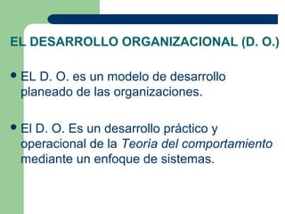Desarrollo organizacional