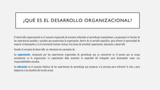 Introducción al desarrollo organizacional en las empresas. | PPTX