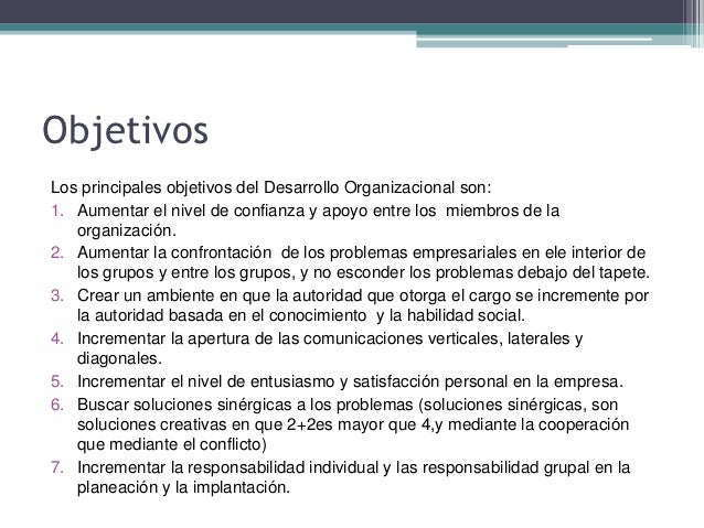 Desarrollo organizacional