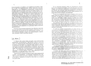tores se ajustan a la realidad y son regidos por el cerebro. Este
es el caso del desplazamiento, doncle concurren diversos
aspectos en una complejísima coordinación: cuando damos
un paso adelante. el brazo contrario de manera natural, invo­
luntariamente. se desplaza /.acia atrás: la pierna que ha que­
dado atrás está en contraposición al brazo contrario que se ha
desplazado adetante... A menudo cuando planteamos una
coordinación similar en las clases. a una mayoria le result8 dilí­
cil. Sin embargo el desplazamiento es sumamente más com­
plejo. no se limita al conlrélmovimienlo antre piernas y brazos.
¿Oué hace un lado de la pelvis y el otro? ¿qué ocurre en la
columna y en la cabeza? ¿qué función desernrei'ia uno Y otro
pie? .. Alguna de estas cuestiones las abordaremos en la prác­
tica en el último capítulo. A pesar de las inmensas dificultades
todos conseguimos desplazarnos con más o menos armonía.
gracias a nLlestros antepasados lilogenélicos cuyos logros en
la búsqued,J para adaptarse a la gravedad hemos herodado
genéticamente,
Partiendo de la vivencia profunda dG los clilerentes aSf)o::tos
que van c!elillÍendo el movimiento ürgnnico. dm;arrollmnmos 1(1~;
pOSibilidades de dislrutar de las coordinaciones natur8lc~:;, que
nos conducirá además, a lograr una independización. disocia­
ción, precisión. control y armonia mejores.
 10__Ritm_~_j
E. Willens (11O) cuenta haber recogido unas cuatrocientas
anotaciones. pertenecientes El 200 autores. 50t)(e /a noción de
ritmo. La rnayoría de esas definiciones se agrupan en torno a
la noción de movimiento. En segundo lugar consta la re:eren­
cia al sentido ele orden. organización o proporción y en un ter­
cer lugar se considera la periodicidad o repetición. Algunas de
estas definiciones son: "el rilmo es la ley del movímientc natu­
ral"; .¡ ... la ordenación dei movfrnkiil1o";'«:::CJñ'a-pe-rióCJiCidád
º~-rcTbi(Ja". La misma palabra "rífmo" hace referencia al movi­
m¡enro~.b~~u_§j.9!'lU.º_asl-2_grie.9~:.córrer afluir. . .
Efeclivame·nte._~Lr:[lmQgxPL~2ª_!?! modo como tran.$<::.vrs..eJa
acción. -o el movimientoc-, en el tiemp0":"Pocfriamos"-decir tam­
bién, la forma como se ordena, organiza o estructura la acción
o en el tiempo, teniendo en cuenta su inten"idad, su dU8ciÓn.C"l
su .,W
64
(
En ¡él élclividmJ corpor;-¡I. lanlo 011 m()vimi(~!llo~; ~;irnple!:',
como en el pasaje de energía, o en una secuencia de movi·
mienlos. así como en la respiración o la circulación sanguínoé1.
por señé'llnr las funciones más pcrccplii)lc~s en n.;to snnliUo.
todos los aspectos implícitos on 01 ritmo vienen dchniclos por ni
juego tónico entre la tensión yla distensión.
El tono es el mé1nr:1nli<.l1 ele la fUCfm irnpul~;or<1 (le: 1<.1 acerór .
lueuo cletermina tanlo su inlensicJ8d y su moclulac¡/){I como su
clur8ción. El juego entre la tensión proclucicl[l por el
rnolor y su dislensión o relllljo, mmCí:lfl In unid¡¡(1 Il1Ú~; sírllpl()
del movimiento. donde quodan sOlla/aclos clarrullr111lo el
el recorrido y el final. Tensión y clistonsiÓll c!nlcHlllII1[1I1 el
ciclo, periodo,secuenci8. estructura. compEls o ull;clacl ritrYlÍcd.
No poclemossentir el ritmo en un Ilecho aislado, en un
movimiento único con una sola rasp. do tensión y s' J correspon­
(liente clislensiÓn. Sol[lJ)lonle podemos captarlo y :,nnlillo, ell
ciclos repeliclos ele movimientos. por que es un jllC:~Ju de rope!'
liciones y contrastes.
El ritmo es anterior al movimionto y 18 vid" lllllllilnil. Se
(~IICJOfllrn en tocios los f()nólT1onm~ cll1 lél rHtllll;li()/d y eh)1 111
verso corno el movimiento ele los i:¡stros, !,IS ü~;I<lCi()IH;S. I()~¡
dias y las noches, los ciclos lunmes. las ll!"reilS, léI:; Ill;)llilü:;t;
ciones (le los ornanismos vivos. el crecimionto (h, In:; plarll,t:;,
los ciclos sexunlns. la actividad dn Ijl~' c¡'!lul;I:;, 1;1 I (!:;pi, ¡ ICI(II
In citl:lIlill:il'lIl ¡JI! la.:~UlUIl!, elll;llltHl), ul ~all.!r(l. (!te, (,le
todas eslas manifestaciones podemos ol)servi)f Ciclos o
dos que se repiten a intervalos; ciclos que tienen lI!"1él eluraciótl
eleterminada: ciclos que se caracterizan por un cierto (lintimIS"
mo. intensidacJ y contraste: el calor y el frío. ~i.1 lluvia y 1,1
sequía. la luz y la oscuriclad... con sus mllltiplcs vari,lciones y
matices en el paso de uno a otro; ciclos que nos
determinadas vivencias y estados anímicos.
kc~"inle~g'Qd.yjene.defloida..Ror QI 

que concluce y rr:arl~!.ene..eLIecorrjdo-clel 

- -, -¡üerle. "süave o med~ª; puede tener diferentes 

o m-atices: "f.iúeaecrecer o decrecer.
El efecto de fuerza que marca el impulso dentro ele una
eslruclura ríllnica. se denomina acenlo. Mediant,~ 61, se
gue la unidad de /a secuencia repelida. él es el é,lma del rilrno.
Puesto que el tono no significa sólo la cantidad de: fuerza ulili
sino que tiene una carga emocional y eXj)I);'IVíl. 1,1 inten·
sidad eS un reflejo cualitativo LÍe la vicia, que eXI'r(;~;él la fl/er Id
ele las emociones y de las pélsiones. El ac:!nto ')S el lélliclo,
f'
Digitalizado por: I.S.C. Hèctor Alberto Turrubiartes Cerino
hturrubiartes@beceneslp.edu.mx
 