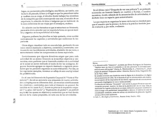 41/"
( itinerarios diddcUcos ,'lA. M. Porslein - 1 Origlio
4 .--------------------------------------------­
lugal~ un yacimif!nto paleontológico, una fábrica, un tambo, una
factoría de pescado, la hora y el lugar en que los pescadores salen
y vuelven con su carga, el obrador donde trabajan los miembros
de la compañía que está construyendo una ruta, elestudio de un
arquitecto, la colección de fotos o imágenes que un habitante de
la zona colecciona de sus viajes por el extranjero, etcétera.
En relación con los formatos en que se estrl;1ctura un Itinerario,
parecería obvio recordar que no importa la forma en que se escri­
be y organiza en la espacialidad de la hoja.
Algunos prefieren las planillas en hoja apaisada, otros e3cribir
verticalmente los aspectos y actividades que conforman la tra­
yectoria.
Otros eligen visualizar todo en una sola hoja, partiendo de una
zona central destinada a objetivos, contenidos y materiales, con­
tinuando con las diferentes actividades, alrededor de esa zona, o
eslructurando todos los componentes en forma espil'alada.
Encontraremos que algunos directivos exigen que para cada
actividad de un mismo itinerario se re-escriban objetivos y con­
tenidos; otros prefieren que al desarrollo sintético de la actividad
se le adose un sector dedicado al modo de dar las consignas. Al­
gunos ~ocentes agregan un espacio destinado a registros perso­
nales que les permiten organizar su auto-evaluación. Por eso, en
los siguientes ejemplos, veremos un reflejo de esta multip:.icidad
de posibilidades.
En el caso del Itinerario de Expresión Corporal A ("Visita al Pla­
netilrio") -donde se secuencia una propuesta de cuatro activida­
des a desplegarse en diferentes días-, se enuncian sintéticamente
los objetivos y contenidos para todo el itinerario en general. En
cambio, en los casos B y e, donde se prioriza la expresión corpo­
ral (uL.a plaza del barrio" y "Exploración de globos"), se prefiri6
explicifar los ajustes en objetivos y contenidos que se iban dando
dentro de la misma propuesta, en cada una de las actividades.
o
......
w
En el último caso ("Después de ver una película"), se pretende
mostrarles un formato basado en cuadros y flechas, o cuadros
suces~vos, donde, además de la'secuenCÍación deadividades, 'el
do~nte tiene un espacio p{lra autoevaluarse.
Lo que importa es organizar la tarea con la mayor claridad para
que el maestro que la piensa y la lleva a la práctica también pue­
da evaluarla y, por ende, evaluarse.
NOTAS
1.La denominación "itinerario", acuñada por Elvira Rouríguez de Pastorino,
"implica tener en claro el contenido ya la vez, potenciar la actividad auto­
estructurante del equipo" (Zaina,A., Wischnovsky, A. y Pastorino, E., ¿A
juegan las palabras? Propuestas lúdico - literarias, Buenos Aires, Magisterio Río
de la Plata, 2000).
Se entabla entonces una dialéctica entre la lógica de la disciplina y la lógica
del pensamientQ del niño. Es el docente el que va reformulando este itinera­
rio en función de las respuestas de los chicos, organizando así una secuencia
que puede desplegarse en una o varias jornadas.
La'elección del término "itinerario" -nos cuenta la propia Elvira en una con­
versación personal- remite a la idea de la planjfica~i6n de un viaje. Uno va
marcando los lugares soñados en un mapa, sabi~ndo que puede modifica; la
ruta al surgir una posibilidad insospechada o retamal el camino en caso de
considerarlo necesario, antes de volver a lo Inicialmente planeado. Agrade­
cemos a Elvira este momento,
2.Coll, c., Psír:%g(a y Currfcu/tllll, Buenos Aires, Paidós, ]992,
Digitalizado por: I.S.C. Hèctor Alberto Turrubiartes Cerino
hturrubiartes@beceneslp.edu.mx
 