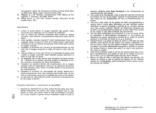 ,--	 ·C( 

Imestigation within the Frame-work o[ Sensory-Tonic l!íeld Theo­
ry. Worcester, Mass., Clark University Press, 1957.. . .
37. 	 WlRNER, H. y W. WAPNER: «SensQry·Tonic Field Theory of Pero
ce}tion», J. Personal., 18 (1949), 88-107.
38. 	 W~LIE, RUTH C.: The Sel¡ Concept, Lincoln, llpiversity of Neo
bnska Press, 1961.
CuestiO:1.ario
1. 	 ¿CÓ:IlO se puede definir la imagen .corpoí:al? ¿Es posibk hacer
con:ordar esta definición con un método de medición?
2. 	 Pase en revista ·los métodos empleados para evaluar la imagen
cor;>oral. ¿Qué virtudes e inconvenientes observa en cada uno de
elles?
3. 	 ¿Olé significa «catexia corporal»? ¿Qué implicaciones tiene este
con:epto desde el punto de vista de la salud social y .emocional?
4. 	 Corsidere el test de dibujar una persona como medio para evaluar
la inagen corporaL
5. 	 Considere el desarrollo del concepto de izquierda-derecha, en rela·
ciÓll con la imagen corporaI, en niños de cuatro á siete años de
eda.L
6. 	 ¿De qué índole es el test que recurre a la imitación de gestos para
evaLlar la imagen corporal? ¿Qué variables pueden contribuir al
·éxitcl en este tipo de tests?
7. 	 La opacidad que el niño denota para identificar los lados izquier.
do r derecho de su cuerpo, ¿permite prede:eir si dibujará en foro
ma (orrecta o incorrecta las letras del alfabeto?
8. 	 Consdere .los posibles efectos del entrenamiento de la imagen
cOrpilral sobre el rendimiento motor y/o la capacidad perceptual
del riño pequeño. ¿Qué tareas se pueden incluir ·en ese programa
de eJtrenamiento?
9. 	 ConsJdere el concepto de «percepción del propio desempeño».
¿Qué consecuencias tiene este concepto para el niño que, cn pro·
ceso le maduración, procura ser aceptado por otros en los juegos?
10. 	 ¿A qlé clase de niños atípicos puede convenirles el entrenamiento
de la imagen corporal? . .
Proyectos, observación y experiencias de aprentii:zaje
1. 	 Exarrine la capacidad de un niño nórIT!al de tres años para iden·
. tificaJ verbalmente las partes del cuerpo. Empiece por lo más
simph,es. decir, por partes como la cara, el estómago y la espal­
da, y pase después a partes menos ostensibles, como el codo, elc::>
~
ca 192
hombro, etcétera, para llegar finalmente a la!; orientaciones iz­
quierda-derecha del cuerpo.
2. 	 Con ayuda de la bibliografía citada al final del capítulo, estudie los
."contenidos del test de la. imagen corporal. A cQi.1tinuación.escriba
una crítica de los fundamentos del test; su admínistracion, et­
cétera.
3. 	 Con tres o mas niños de los grupos de edad correspondientes a
cuatro, siete y nueve años, determine con qué facilil;lad pueden
identificar las' partes izqui~rda y'derecha de sus cuetpos (manos,
pies, ojos, orejas, etcétera). Estudie las diferencias causadas por
la edad y las posiblemente causadas por el sexo, diferenciás 'acerca
de las cuales es más fácil formular una apreciación. . .
4. 	 Con los niños empleados en el proyecto 3, o COIl un grupo distin­
to, establezca si .determinando previamente si son capaces de
identificar las :partes izquierda·y derecha de su :::uerpo es posible
predecir la inversión de letras (b, d, p, q, etcétera).
5. 	 Póngase frenté a Un grupo de niños de cuatro a siete años de edad.
Ejecute varios gestos con 105 brazos y las manos, utilizando a ve·
ces un brazo y otras los. dos brazos al mismo tiempo. Determine
si pueden o no imitar efiéazmente esos gestos y también si mueven
los mismos brazos y manos que usted, o si cophn su.s movimien­
tos como un espejo.. . .
6. 	 ¿Qué ítems iny-Iuiría usted en un test de al~toconcepto para averi.
.guar específicamente qué piensa un niño de su cuerpo, de las par­
tes de éste y de ,su capacidad para ejecutar tare'lS fisicas?
7. 	 Pida a un niño de cinco o seis años que dibuje una persona. Te·
niendo en cuenta lo que se expresa en alguno!' de los trabajos
citados en la bibliografía, ¿qué conclusiones válic.as puede extraer
del examen del dibujo? .
193
Digitalizado por: I.S.C. Hèctor Alberto Turrubiartes Cerino
hturrubiartes@beceneslp.edu.mx
 