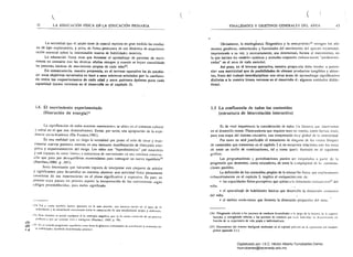 ( 	 (
"42 LA EDUCACIÓN FíSICA EN LA EDUCACiÓN PRHvlARIA 	 FINALIDADES Y OBJETIVOS GENERALES DEL ÁREA 43
La necesidad que el aduho liene de control reprime, en gran medida los condue­
laS de tipo exploratorio, y pdva. de fonna prematura de esa dinámica de experimen­
tación esencial sobre la interminable reserva de habilidades motrices.
La educación física lÍi!ne que fomenlar el aprendizaje de patrones de movi­
miemo en corllaclO con las técnicas adultas siempre y cuando se hayan consolidado
los patrones básicos de movimiento propios de cada edadB .
En consecuencia, nuestra propuesta, en el terreno operativo ha de estable­
cer unos objetivos terminales en bllse 11 unos IIIIIIim05 señalados por la conlluen­
da entre los requerimientos de elida edlld y unos patrones óptimos para cada
capacidad (como veremos en el desarrollo en el capítulo 3).
1.4. 	 El movimiento experimentado 

(liberación de cl1ergíap~ 

La significadón de todos nuestros movimientos se ubica en el contexto cullllral
y social en el que nos desenvolvemos, Existe. por lanlO, una apropiación de la expe­
rí~ncia socio-histórica (Da Fonseca, 1911).
Es una realidad que 110 niega la necesidad que posee el niño de crear y expe­
rimentar nuevos palrones motores en una incesante manifestación de liberación ener­
gética y experimentaci6n del riesgo, Los niños son "hiperdin:ímicos" por' naturaleza
y son capaces d~ crear forma¡ y CSlruclufilS de movimienlo cn una cOIHínua conSlrm;.
chín ljue pasa por desl:ljuilibrios lIlolllcrwíneos para conscguir un nuevo
(Martínez,1986: p .101),
Sería illlcresanle que fuénullos capaces de interpretar este COlljUfllO de sellales
y signiticanles para desarrollar en nuestrQs alumnos una actividad física plenamente
l'onsciente de sus repercusiones en el plano signiticativo y apre.ivo, Es pues un
Jlroceso cuya Pllesta en pdclica supone la imcrpn:tación de los movimientos según
códigos prc<!stilblecídus. par" darles signillcado,
LU¡ 1';.&1 y t:On1u tilfllhiJI1 ht:mo! af'UlH;u.Jo ~u la nota anh:rínr. nos, inh.:n:sa incidir en !I paso dI! la
jwlvcine'sis a la itüocincJIs l!nt.:~IfHinad~l h~.da 1: COllsct.:u,ic)1l de una IIwrjocÍtusi.r propi¡l y el:Jhomua.
E~h': t¿rmino se PU!ÚC équiparar ;.1 ti! ('ulrnpi;.¡ nCJ;atin.~ 'luC eS r., cuart;1 i..'tlfldi(.,!t)n dé un procrso
pmthtt.'Hu por .un sj~h!ma vivo é intcligcnll.! (Manint.:l. 19~9: p. 7M••
,'l} EH t.:¡ ;'ú,,'uuJu pi;,gt!tÍano. Ctluilihriu l'OtlH) frulo d<! pnlC,.'l!:ms cuminuadHs dé a,imilat.:idn y ;u:omod'1t.:~t'lIl
de hahiliJaJ!s (tamhién tknomínadas praxhl,s:l.':".1
Obviamente, la morfogénesis filogenélica y la onlo,senélicaJ6 recogen los ele­
menlos genéticos. eSlruclurales y funcionales del movimiento del aparato locomotor.
imprimiendo a su vez, y necesariamente, una detenninadú forma al movimiento. en
la que inciden lo~ modelo~ estéticos y actitudes corporales culluralmcnle "prcdetemJi­
nadas" en el seno de cada sociedad.
Así pu~s. en el terreno operativo, nuestra propu,:sta dehe tender a polen­
da!' ulla motricidad que de posibilidades de obtener productos tangihles y abier­
tos, frulo del trabajo interdlsciplinar con otras áreas de aprendizaje ~ignificaliv(J
distinlas a la nuestra (como veremos en el desarrollo d! algunas unidades didác­
ticas).
1.5 	La confluencia de todos los contenidos
(cstructura de interrelación interactiva)
Es de vital importancia la consideración de lodos hs factores que intervienen
en el desarrollo mOlar. Planteamiento que requiere tener en cuenta, como hemos visto.
para esta etapa del sislema r.ducalivo. una comprensión muy global de la mOfricidad,
Por tafllo no será justil1cable el IralamienlO de: ninguno de los cuatro
de cOnl<!nidos que Iriltilremos en el Cilpíllllo 3 si no encuentra relaciones con los otros
de entre un sinfín de combinaciones. tal y como queda iluslrado en el siguienle
griÍlico,
Las programaciones y pe:riodizilcionc:s pueden ser estipuladas a panir de la
progresión que deseemos, como educadores. de entre la cJmplcjidad de la: combina­
ciones posibles.
La detinición de los conlenidos propios de la educaci 6n física. que explicaremos
exhaustivamente en el capítulo 3. implica c:I enriquecimiento de:
• las caoacidades físico-perceptivas que apelan a la dimensión del
niño.
• el aprendizaje de habilid;des básicas que desarrolla la dimensión c,~tensiva
del niño.
• el :ímbito socio-motor que fomenla la dimensión del niiio,
(Jo) filogenesis rc!rcrida a to.'i patrones: de canducI3 tll!sarroUado$ ti ro largo de la hiswri;¡ J! la especie:
human'l, y untoc,énesis referida :l los patronc:c de conduc13 ltue c;,¡JJ individuo va út:surrnH;¡núo en
run~h" úe su cxpericncb de vida propia t individuali1.a<la,
(l7) Djm!Il~¡(lm:,; del sislema inccli&cnlC :analizada..'i en el capÍlulu priman en la ~"p(}sil'idn del modelo
Slu,,"~1 lapartado 2,1.),
i
Digitalizado por: I.S.C. Hèctor Alberto Turrubiartes Cerino
hturrubiartes@beceneslp.edu.mx
 