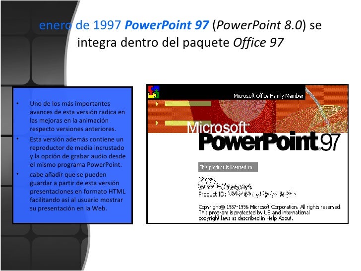 Resultado de imagen para power point 97